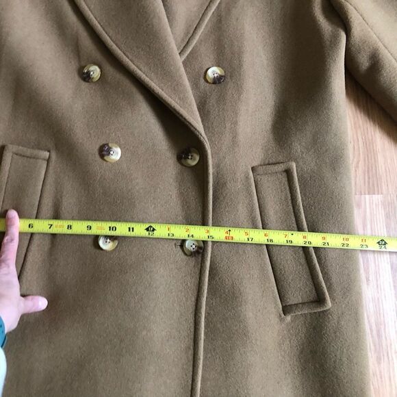 MICHAEL MICHAEL KORS Wool Blend Oversized Coat Dark Camel MF1202HF8P Women’s SM - Picture 6 of 14